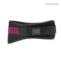 Better Bodies WOMENS GYM BELT BLACK/PINK – pásek Better Bodies černo-růžový