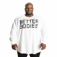 Better Bodies BB THERMAL SWEATER WHITE – termo mikina Better Bodies bílá
