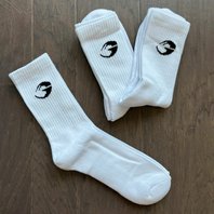 Gasp CREW SOCKS 3-PACK WHITE – ponožky Gasp biele 3ks