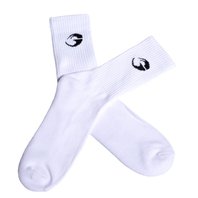 Gasp CREW SOCKS 1-PACK WHITE – ponožky Gasp biele 1 pár