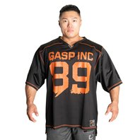 Gasp NO1 FOOTBALL TEE BLACK/FLAME – tričko Gasp černo-oranžové