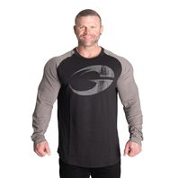Gasp ORIGINAL RAGLAN LS BLACK/GREY – tričko s dlhým rukávom Gasp čierno-šedé